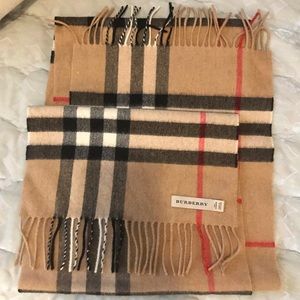 Burberry classic check cashmere scarf